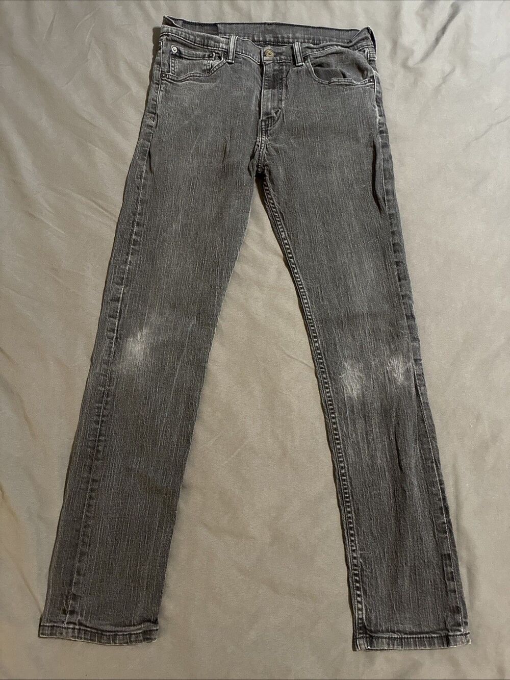 Levi's 508 Jeans Mens 31x32 Dark Gray/light Black Regular Taper Stretch Charcoal
